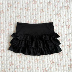 Cyflymder  Vintage K-Sweet Y2K Skirt Harajuku Grid print Unique Rock Goth Mini Skirt Streetwear Hip Hop Unique Casual Pleated skirt Fashion