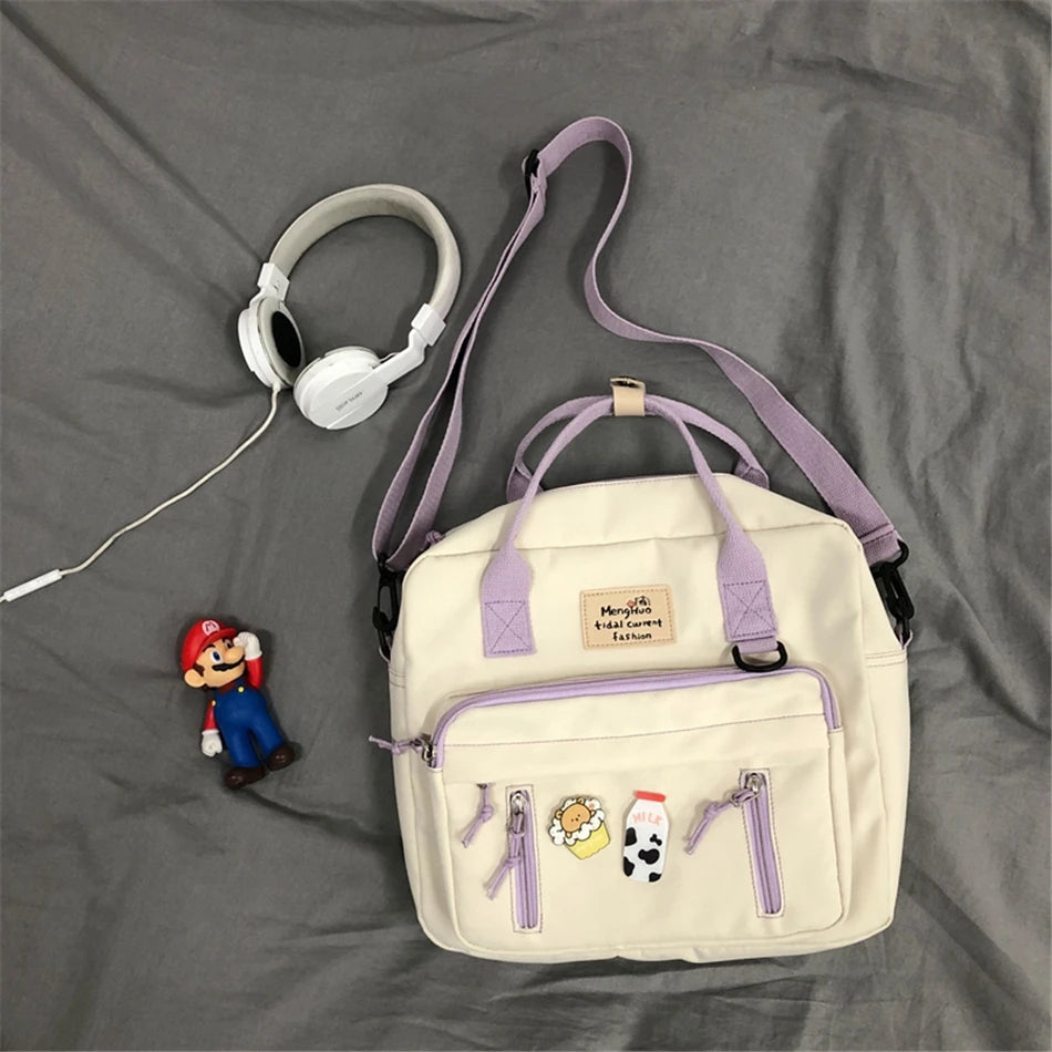 Cyflymder  Kawaii Backpack Women Back Pack Cute Mochila Japanese High School Girls Backpack School Bags for Teenage Girls Multi Pockets Sac