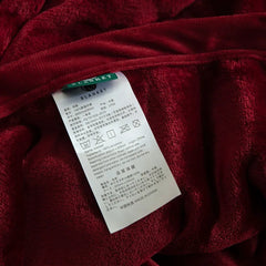 Cyflymder  Nordic Solid Flannel Blankets Warm Multifunctional Sleeping Blanket for Office Home Queen King Size Bedspread for All Seasons