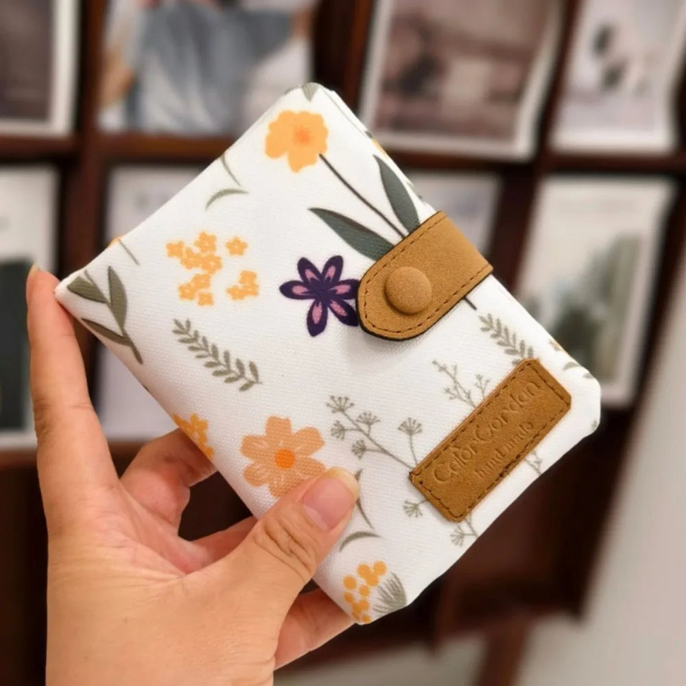 Cyflymder  Women Cute Zipper Hasp Short Wallet PU Leather-Capacity Coin Purse Money Bag Frosted Printing ID Card Holder Girl Cute Clutch