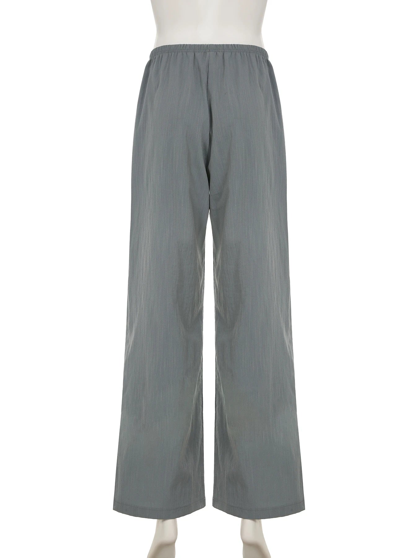 Cyflymder  Casual Solid Wide Leg Pants Loose Basic Mid-Waisted Straight Pants Women Spring Autumn Streetwear Ladies
