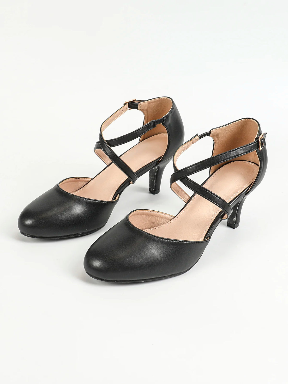 Cyflymder  Women Ballroom Dance Shoes Closed Toe T-Strap Character Modern Latin Salsa Tango Waltz Performance Dancing Shoes
