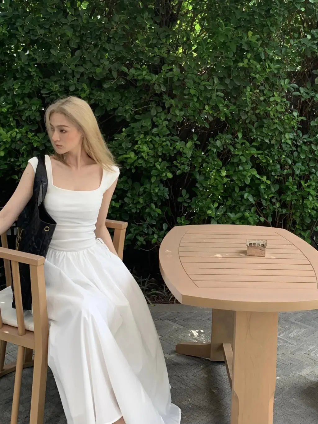 Cyflymder  Summer Elegant Cotton Midi Dress Korean Short Sleeve Beach Style Sundress Party Even Office Lady Sexy Corset Dress Women