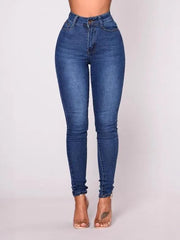 Cyflymder  Autumn Women's Clothing High Waist Straight Leg Brown Denim Jeans For Woman Cotton Casual Pants Medium Weight Zipper Closure