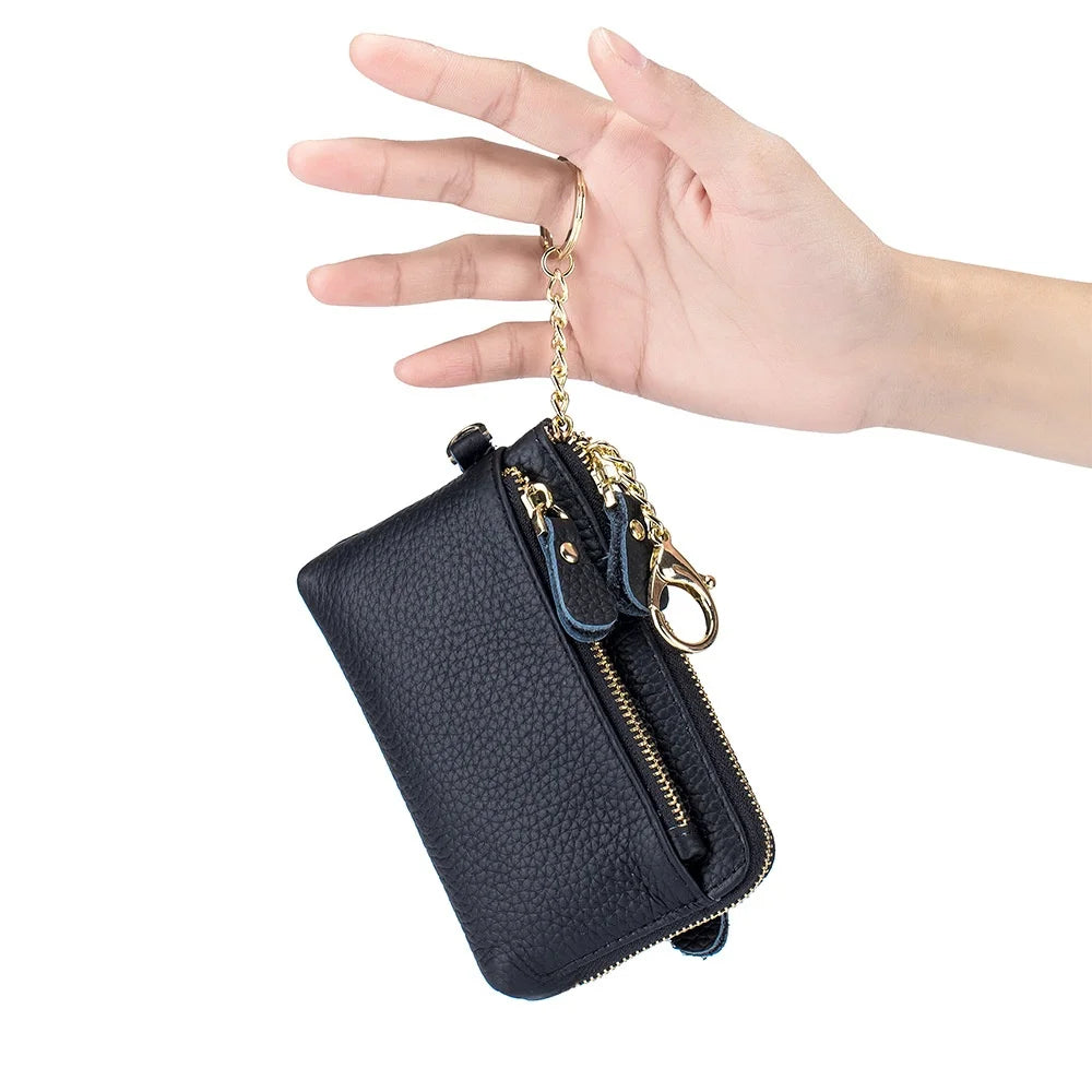 Cyflymder  Leather Coin Purse Handheld mat Multi-Functional Storage Bag New Sle Busin OL ort Wallet for Youth ex