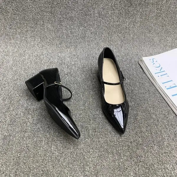 Cyflymder  Korean Shoes Slip-on Clogs Platform Pointed Toe Women's Heels All-Match Shallow Mouth Female Footwear Casual Sneaker