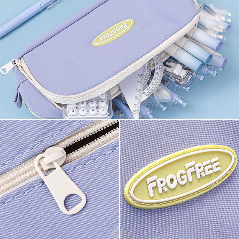 Cyflymder  Double Layers Pencil Case School Supplies Pencil Pouch Large Capacity Pen Case Cute Stationery Estuche Escolar Pencil Cases
