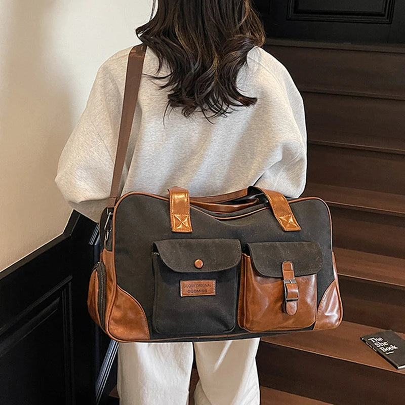 Cyflymder  Gym Fitness Shoulder Bag Dry Wet Yoga Swimming Sports Outdoor Handbag Large  Short Distance Trip Crossbody Travel Canvas Bags