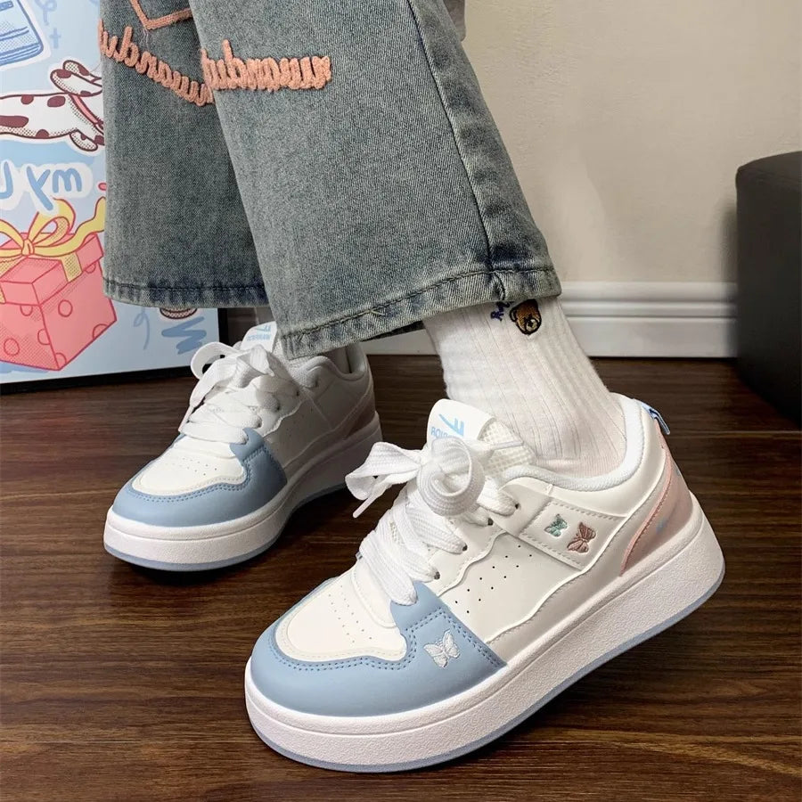 Cyflymder  Women's Shoes Platform Casual Female Sneakers Wedge Basket 2025 All-Match Modis Clogs Sports Summer Breathable Small Cute Fashio