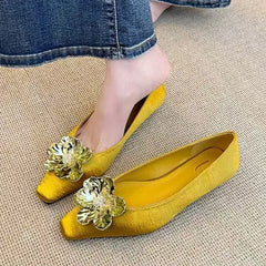 Cyflymder  Flower Women's Shoes Flats Elegant Shallow Sandals Luxury Fashion Dress Loafers New Walking Shoes Party Comfort Mujer Sandalias