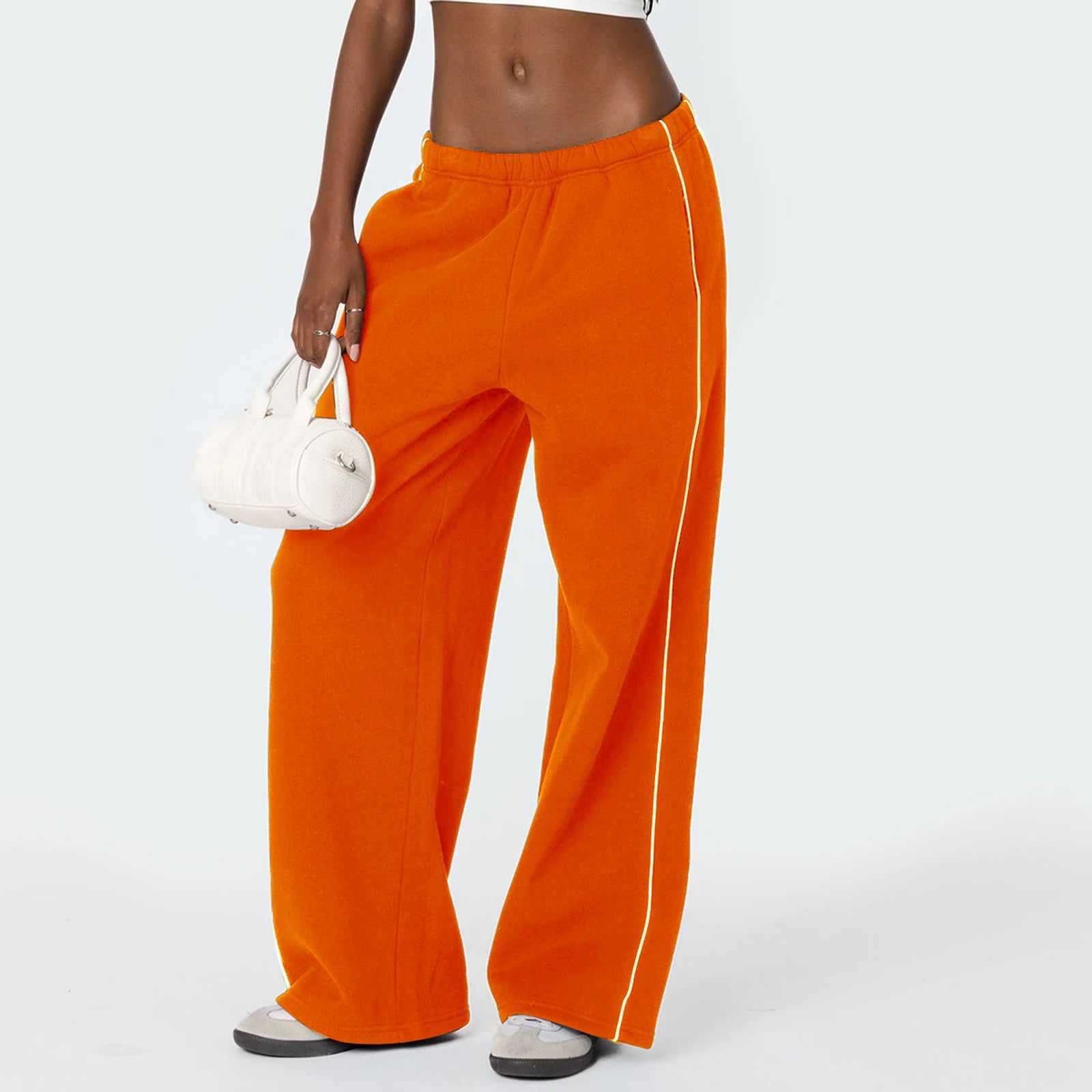 Cyflymder  Women's Casual Joggers Sweatpants Spring Fall Drawstring High Waist Wide Leg Trousers Baggy Athletic Sweatpants