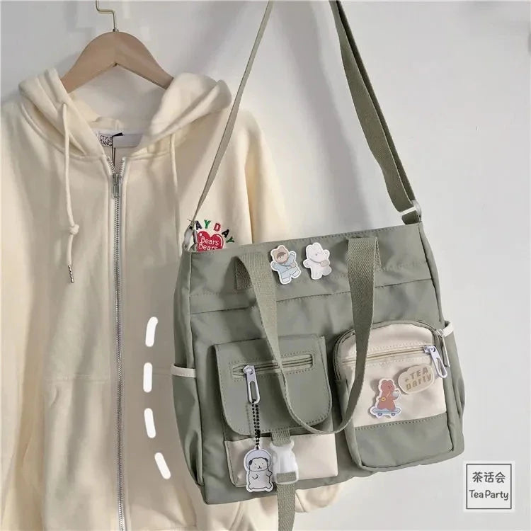 Cyflymder  Nylon Ladies Tote Messenger Bag Oxford Handbag Cross body Bags for Girls Satchels Waterproof Canvas Women Handbags Shoulder Bags