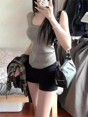 Cyflymder  Y2k Jeans for Women Shoujo Girl Style Baggy Jeans Woman Denim Shorts Coquette Summer Clothes Women's Blue Shorts Jorts Pants