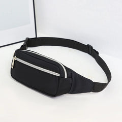 Cyflymder Fashion Men Women Waist Bag Casual Fanny Pack Purse Large Phone Belt Bag Pouch Canvas Outdoor Travel Phone Bag Banana Hip Bags