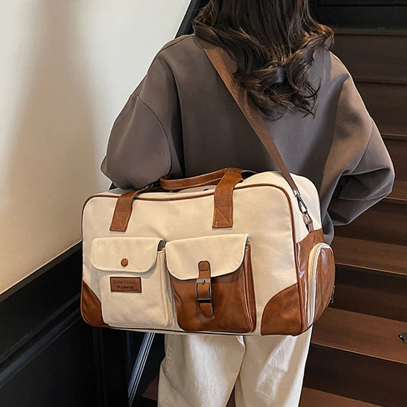 Cyflymder  Gym Fitness Shoulder Bag Dry Wet Yoga Swimming Sports Outdoor Handbag Large  Short Distance Trip Crossbody Travel Canvas Bags