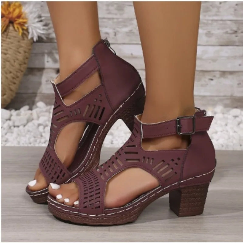Cyflymder  Women High Heels Sandals Summer Fashion Comfort Luxury Sandals Women Designer Outdoor Beach Shoes for Women Sandalias De Mujer