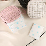 Cyflymder Portable Women's Mini Cosmetic Bags Girls Makeup Lipsticks Storage Pouch Sanitary Pads Data Cables Organizer Small Bag Luxury