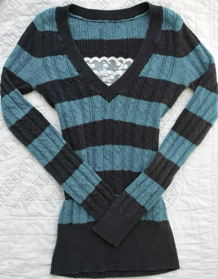 Cyflymder  Aesthetic Casual Y2K Woman Lace Daily Slim Knit Sweater Cute Knitwear Popular Harajuku Clothing Tide Vintage Long Sleeve Tops