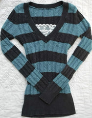 Cyflymder  Aesthetic Casual Y2K Woman Lace Daily Slim Knit Sweater Cute Knitwear Popular Harajuku Clothing Tide Vintage Long Sleeve Tops