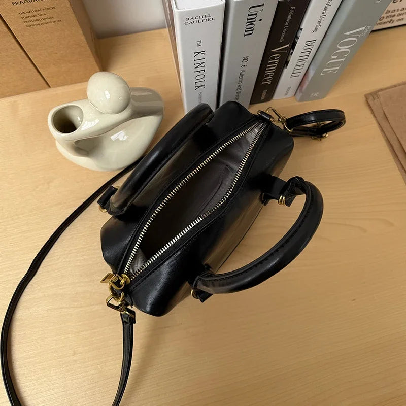 Cyflymder  Vintage Ladies Messenger Bag New Handbags for Women shoulder bags PU Leather Luxury Square Bag small totes bolsos