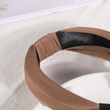 Cyflymder New Headbands for Women Girls Knotted Hair Band Solid Color Hairband Simple Hair Hoop Retro Makeup Headwear Hair Accessories