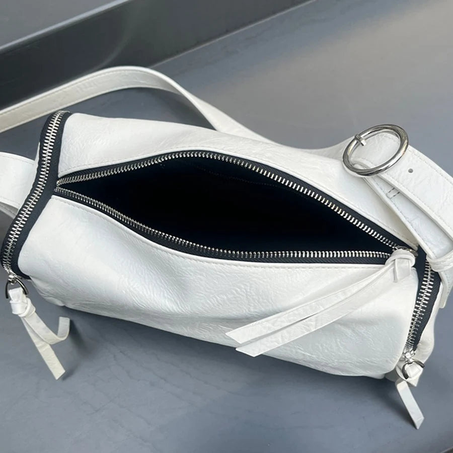 Cyflymder  Casual Pillow square crossbody bags for women Simple solid color shoulder bag fashion zip commuter totes women's purse handbags