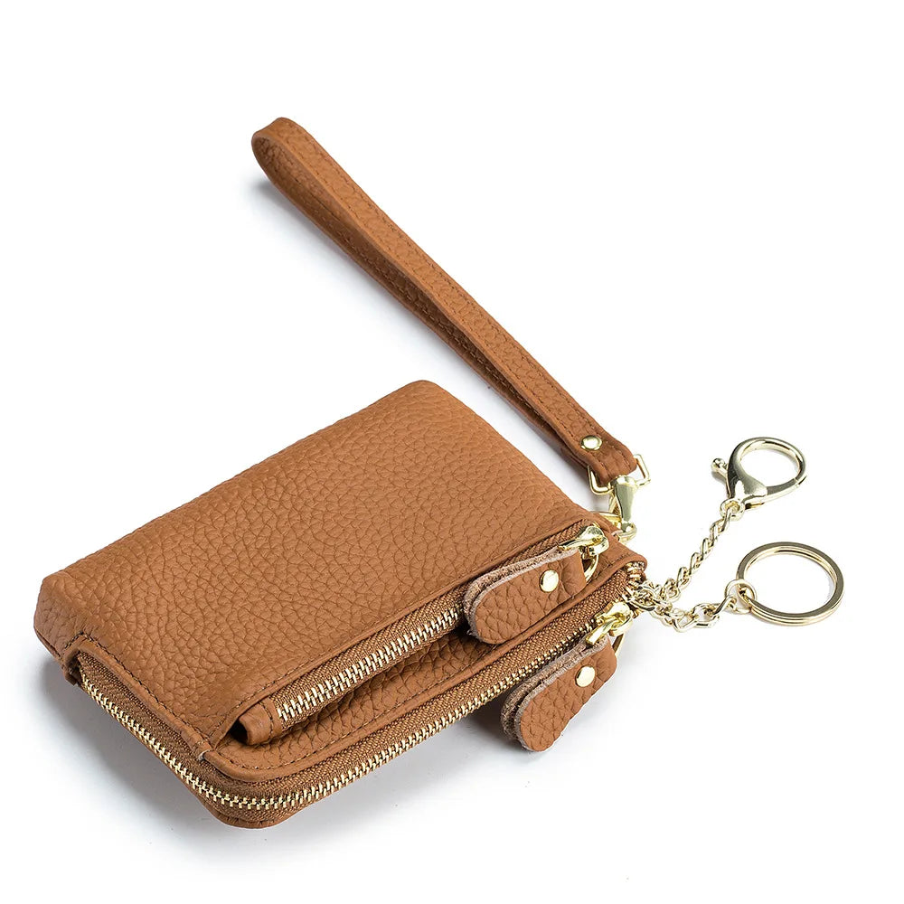 Cyflymder  Leather Coin Purse Handheld mat Multi-Functional Storage Bag New Sle Busin OL ort Wallet for Youth ex