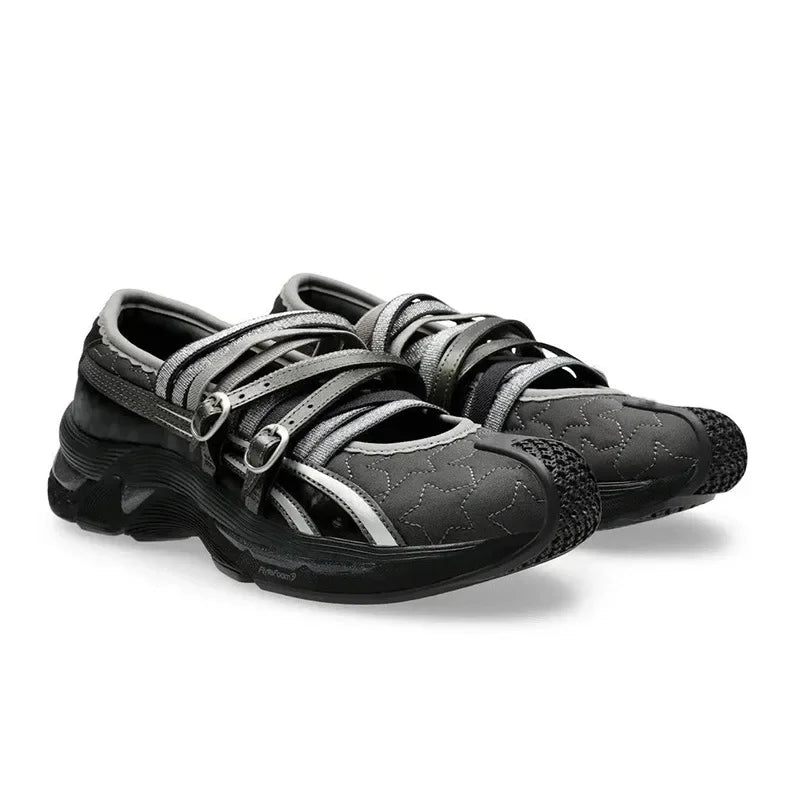 Cyflymder   Mary Jane Sneakers Women Trendy Fashion Street Thick Bottom Shoes Flat Casual Women Strappy Ballet Sneakers Black