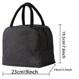 Cyflymder Lunch Carry Bag Insulated Thermal Portable Bags for Women Children School Trip lunch Picnic Dinner Cooler food Canvas Handbags