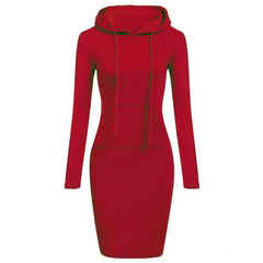 Cyflymder Ladies Dress Autumn Women Hooded Dresses Hoodies Women Sweatshirts Women Hoodies Dress Tops Ladies Clothing