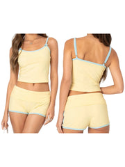 Cyflymder  Women s Sleeveless Tie Dye Crop Top and High Waisted Shorts Set for Summer Casual Loungewear