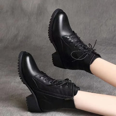 Cyflymder High Quality Ladies Shoes Side Zipper Women's Boots Fashion Cross-tied Modern Boots Women Hot Sale Plus Size Ankle Boots