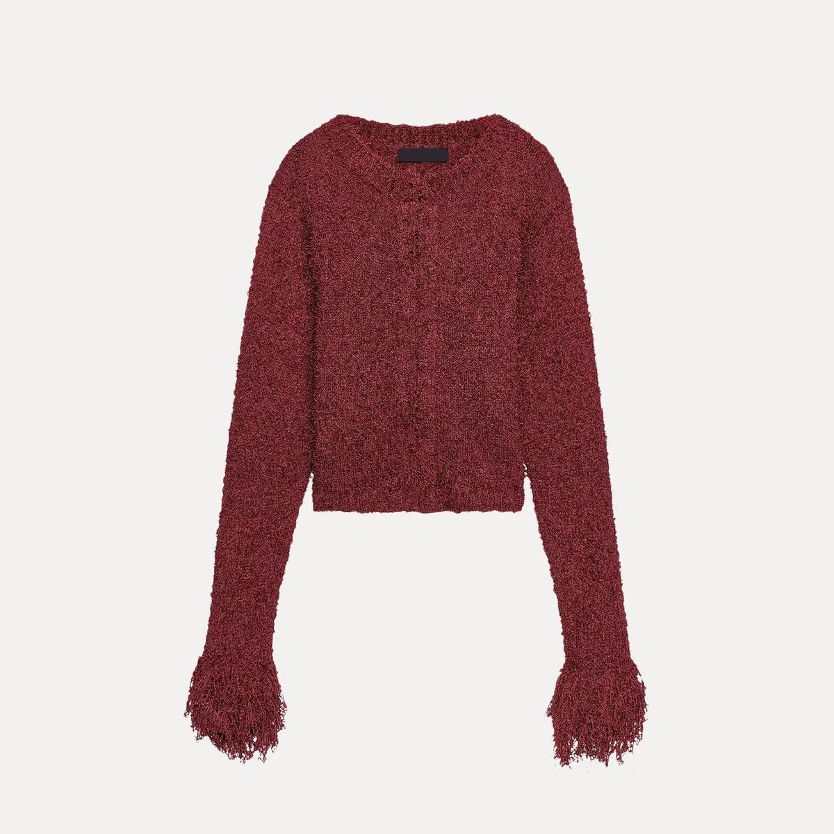 Cyflymder  Slim Fit Knitted Coat with Tassel round Ne Long Sve Casual Sle Women's Faion Autumn 2025 New Arrival Z 00203