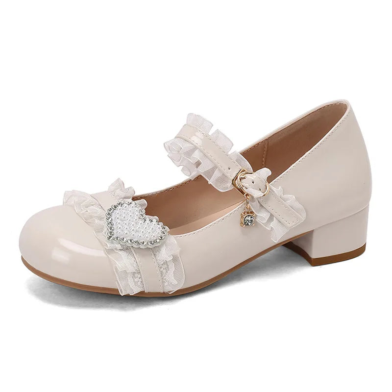Cyflymder  Low Sewing Hoof Heels PU TPR Low PU TPR Sewing Hoof