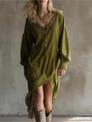 Cyflymder  Spring Autumn Long Sleeve Elegant Midi Dress Women's Clothing Casual Party Work Evening Fashionable Slit Dresses