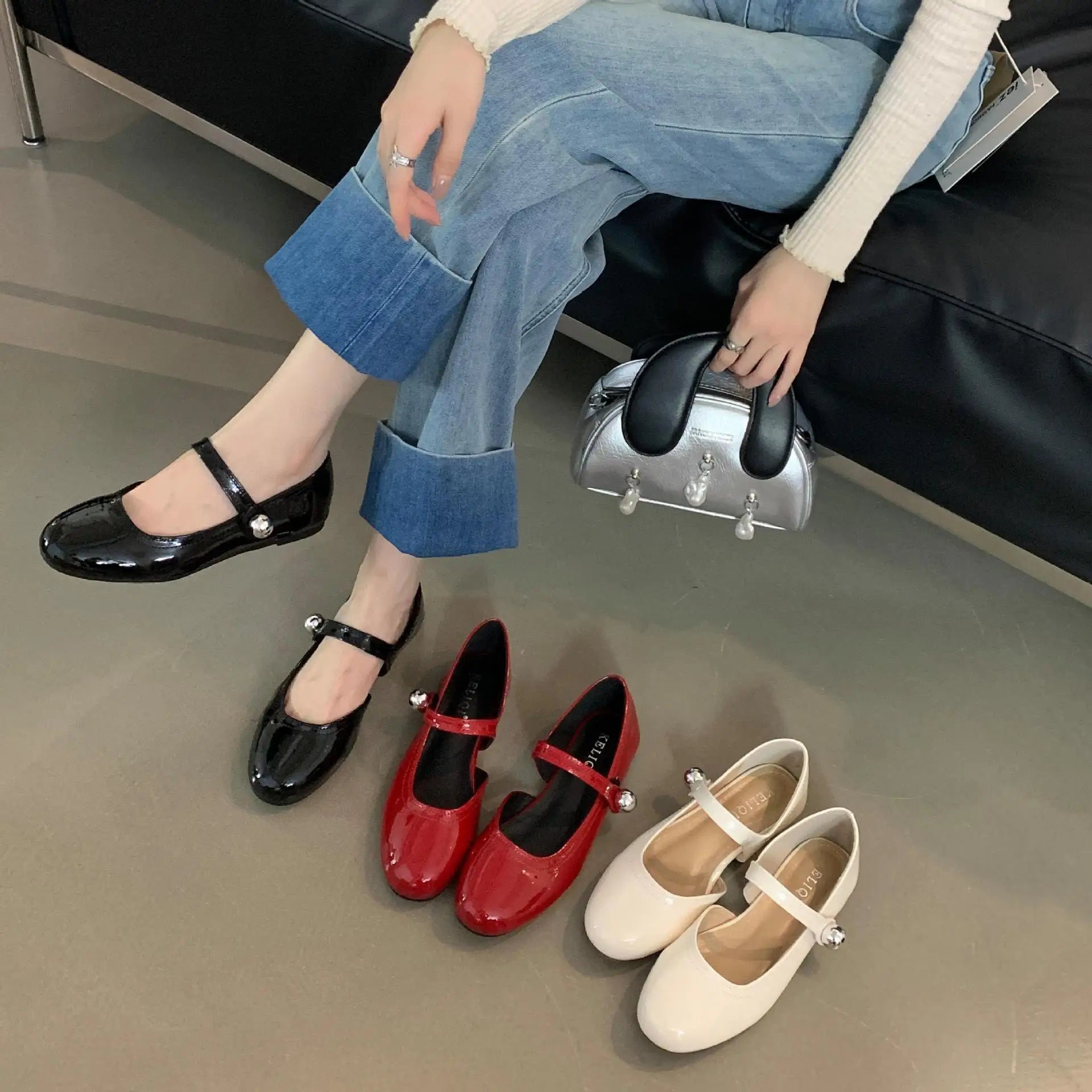 Cyflymder  Round Toe Shoes Woman Casual Female Sneakers Shallow Mouth Flats Modis Autumn New Dress Winter Cute Fall Comfortable Leisur