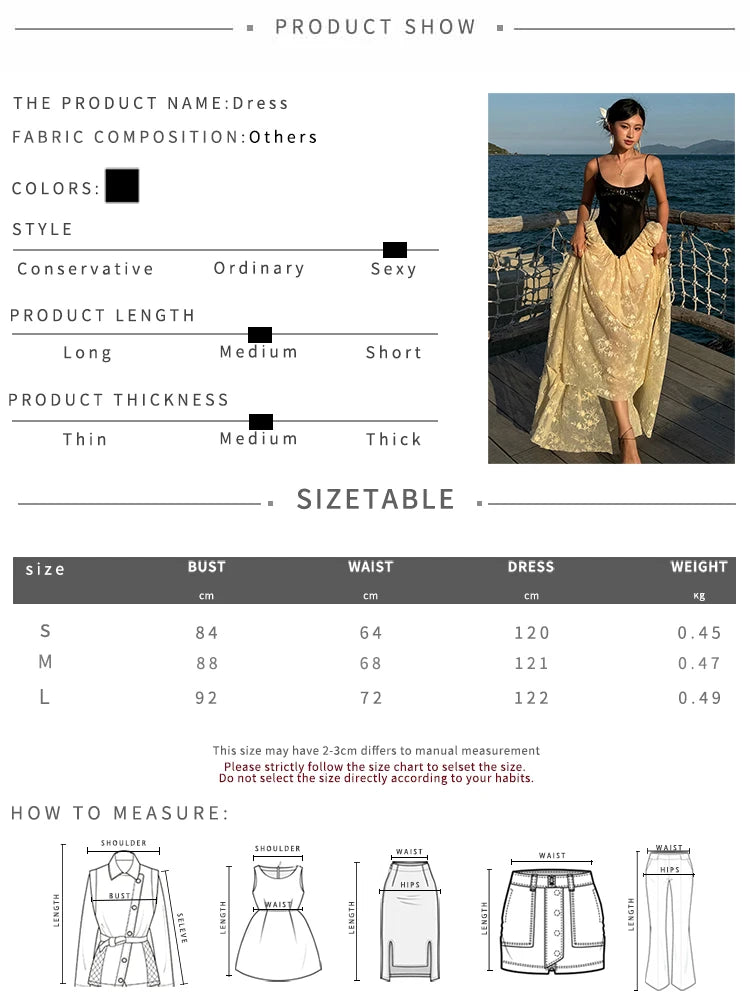 Cyflymder  Patchwork Jacquard Split Dress Women Bow Lace-Up Mesh Low Chest Fairycore Birthday Beach Vocation Skinny Long Bodycon