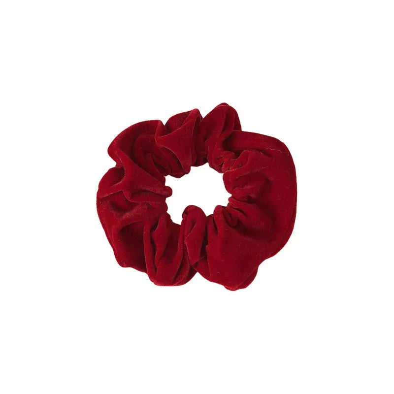 Cyflymder 1pc Red Velvet Hair Accessories Christmas Headband Wide Version Retro Sweet Pleated Large Intestine Circle BB Clip Bow Hair Clip