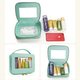 Cyflymder Colorful Portable Makeup Case Travel Transparent Makeup Bag Makeup Bag Toiletries Bag Travel Organizer Trousses De Maquillage