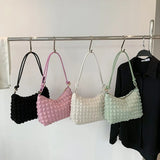 Cyflymder Fashion Pure Color Shoulder Bags Large Capacity Messenger Bag Casual Crossbody Bags Women Girls Handbags