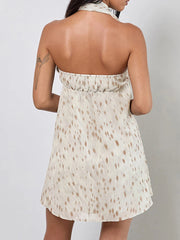 Cyflymder  Elegant Floral Print Off-Shoulder Dress with Ruffled Hemline and Matching Belt for Women s Summer Fashion