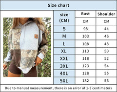 Cyflymder  Women's Fashion Loose Long Sleeved Hooded Drawstring Pocket Hoodie Patchwork Print Top Hoodies Autumn Winter Casual Sweatshirt