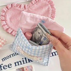 Cyflymder  Fashion Women Cartoon Makeup Bag Pink Buckle Coins Lipsticks Cosmetic Storage Pouch Portable Mini Make Up For Gift2025 NEW