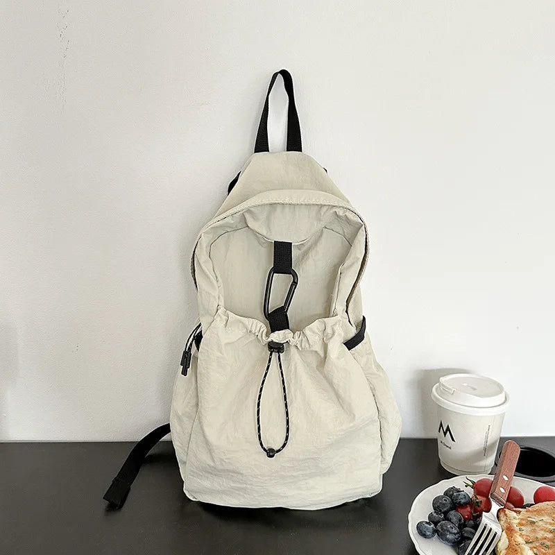 Cyflymder  Nylon Solid All Match Casual Schoolbags Students Fashion Simple Bags for Women Korean Preppy Y2k Aesthetic Backpacks Streetwear
