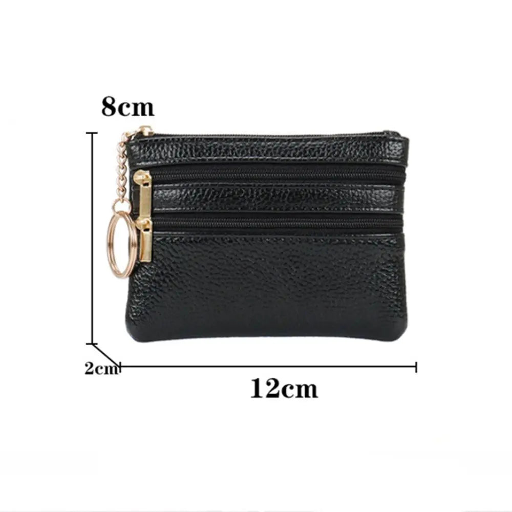 Cyflymder Fashion Women Wallet Clutch Three Zip Female Short Small Coin Purse New Brand Design Soft Mini Card Holder Wallet Money Bag