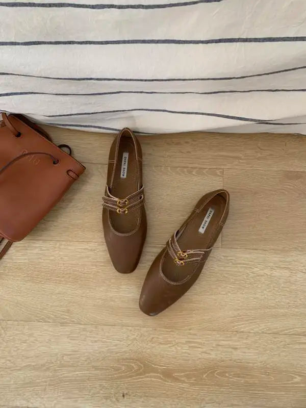Cyflymder  Shoes Woman Flats Modis Slip-on Soft Dress 2025 Comfortable Summer Slip On Retro New Spring Mary Janes Soft Shoes Woman Comforta