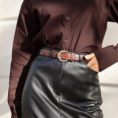 Cyflymder  Sexy Black PU Leather High Waist Straight Slit Mid Length Half Skirts For Women Elegant Temperament Street Commuting Outfit