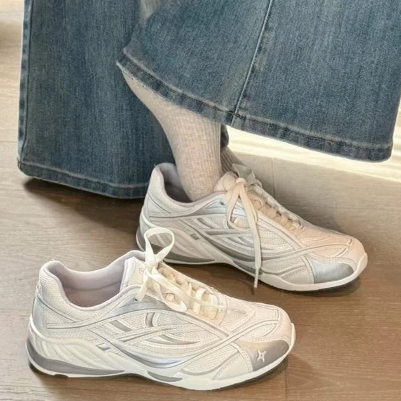 Cyflymder  Fashionable Versatile Women's Shoes - Spring and Autumn New Arrivals.Mesh Material,Breathable,Retro Style,Sneaker Women's Shoes.
