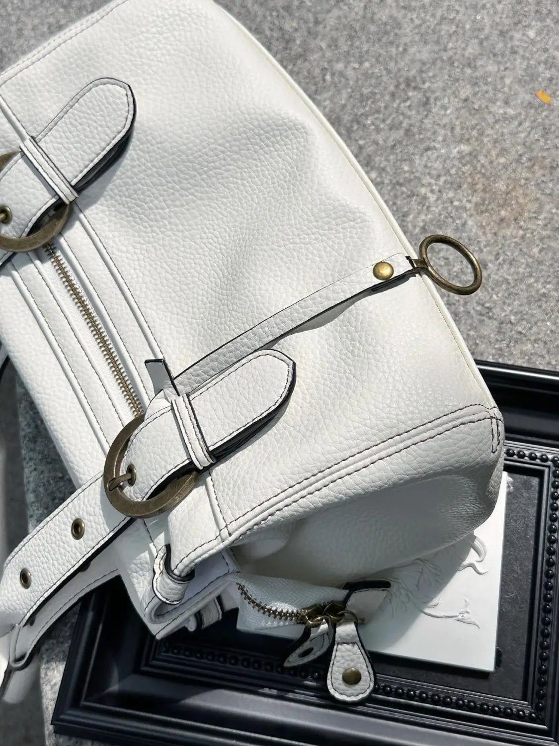 Cyflymder  Hot Girl White Leather Shoulder Bag Large Capacity Tote Bag Women Designer Luxury Bag Ladies Versatile Commuter Handbag Y2k 2025