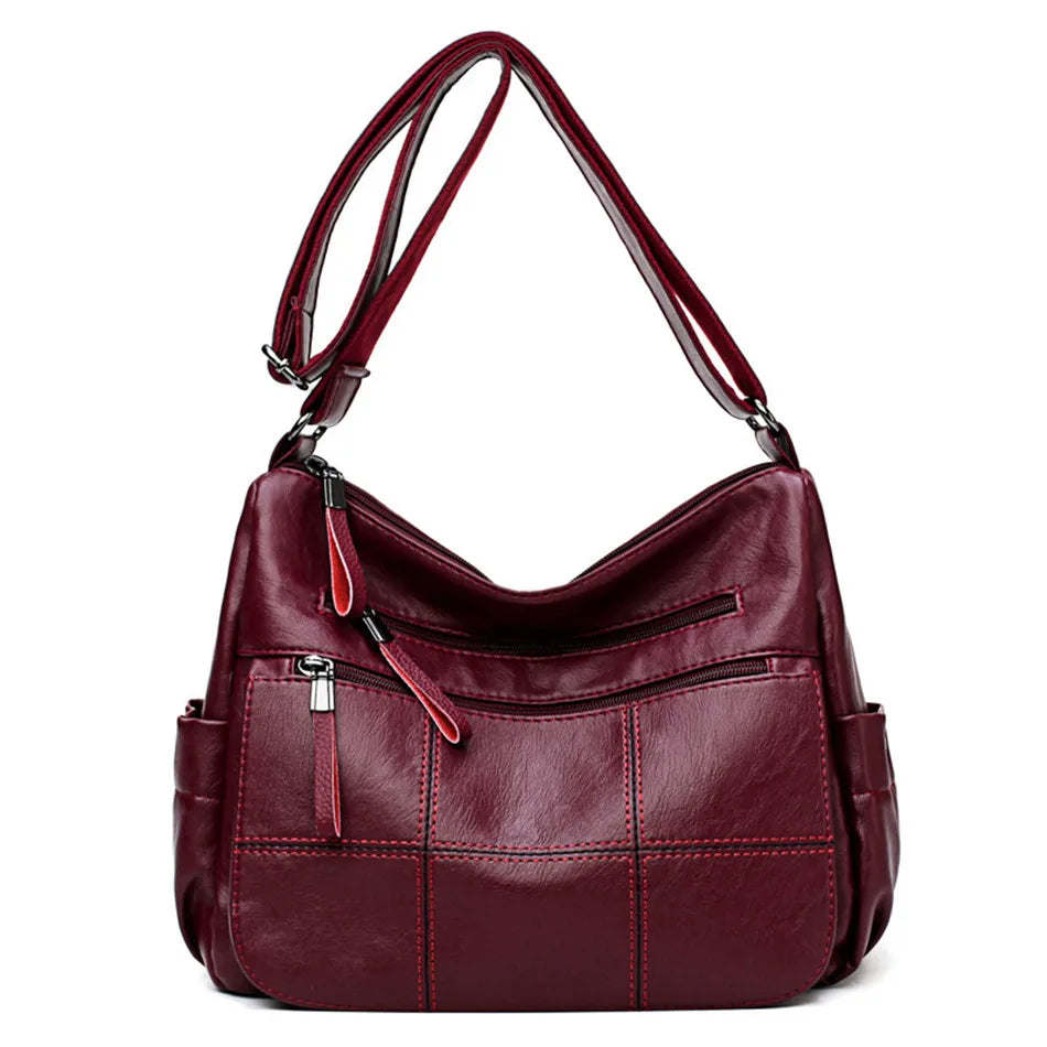 Cyflymder  2 Layers Genuine Brand Leather Shoulder Messenger Luxury Handbags Women Bags Designer High Quality Crossbody Bags for Women Sac